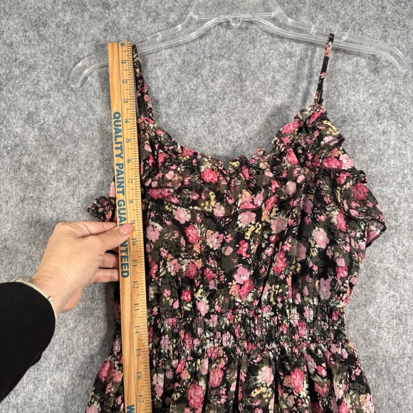 Candies Y2K Floral Dress Size Medium Fairycore Ruffle‎ Spaghetti Strap Babydoll - Picture 9 of 13